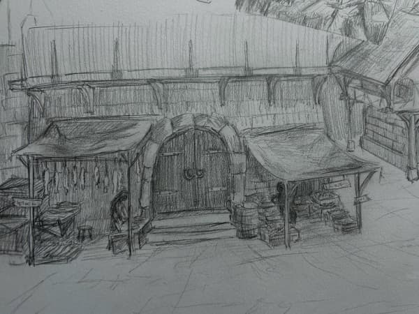 Guerran Market Place Sketch