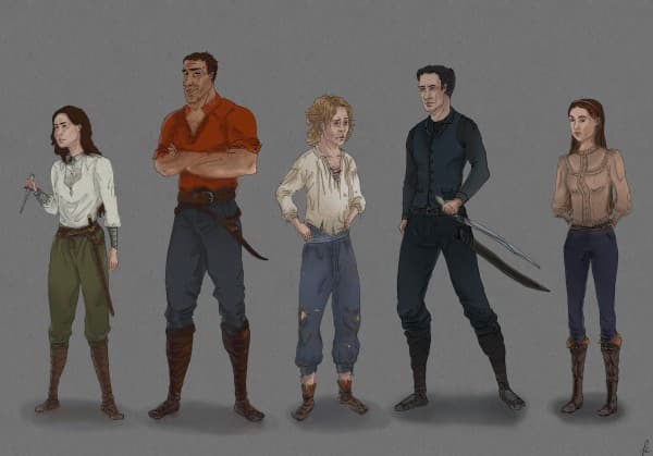 Sephia Main Characters Concept