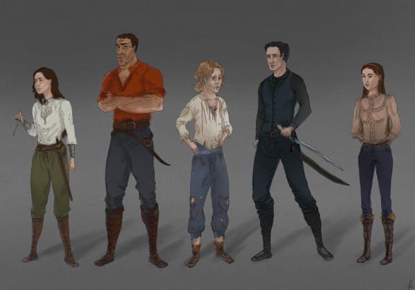 Sephia Main Characters Concept